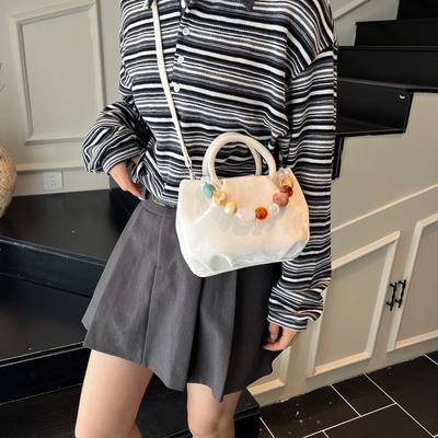 Nischen-Tasche Damen neue Sommer vielseitige Umhängetasche lässige gefaltete tragbare Beuteltasche