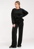 Dres Welurowy Damski - Komplet Welurowy Damski - Czarny Dres M1100 Rozmiar S/M