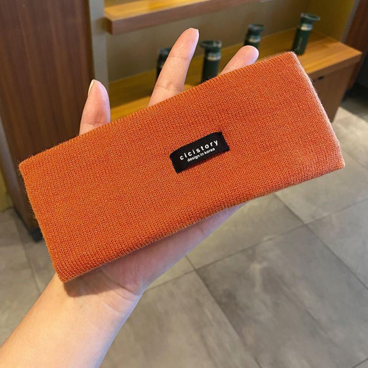 

Вязаный, Эластичный, Повязка на голову, Женский, Повседневный, Спортивный платок, Повязка на голову с широким краем, Умывание лица, Повязка на голову, Головной убор оранжевый