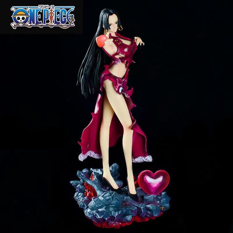ONE PIECE светящаяся фигурка императрицы Ханькук взрывной наряд девять змей Цзи красивая девушка сценка модель орнамент трансграничный подарок
