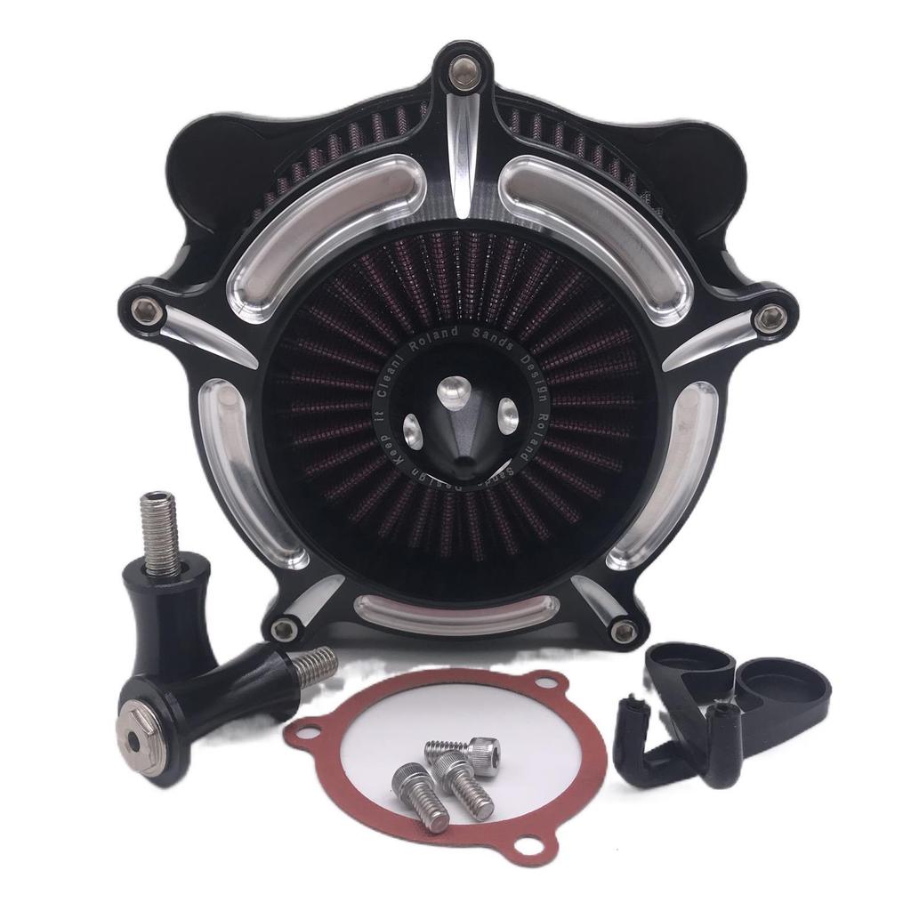 Black Exposed Filter for 2008-2019 Harley FLHR Road King