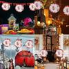 KX4B Halloween Party Paper Lights Set Halloween Themed Bloody Palms Paper Lights Decoration for Outdoor Festivities
