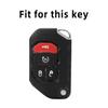 CLW1 Soft TPU Key Shell Fob Holder Cover Remote Protector Case for Jeep Wrangler JL TJ Gladiator JT 2018 2019 Keychain Protector