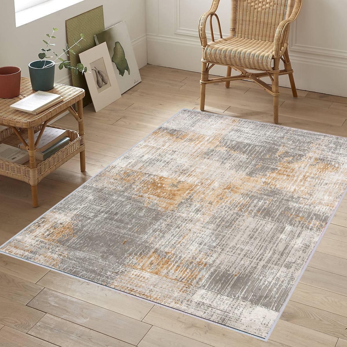 

Rovigo Home Моющийся ковер с принтом RVGHOME1043 50x80 жёлтый