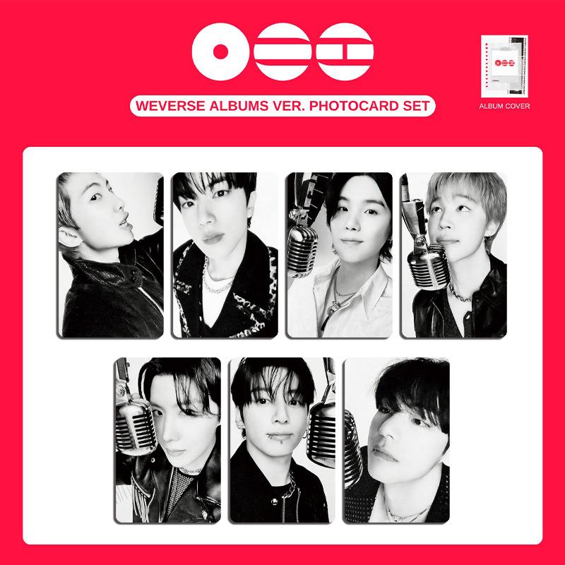 7pz Kpop Bangtan Boys Carte Lomo, Stampa HD Album ARMY Fan Collezionismo Set Regalo, Idol di Moda Carte Fotografiche Collezionabili per Regalo Fan