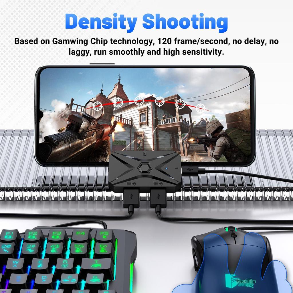Gaming Mobile Keyboard & Mouse Adapter for PUBG