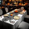 Space-saving Halloween Decoration Table Runner, 18 X 72 Inch Gothic Black Lace Spider Dramatic Cover Web Runner for Kitchen Dinner Centerpiece, Party
