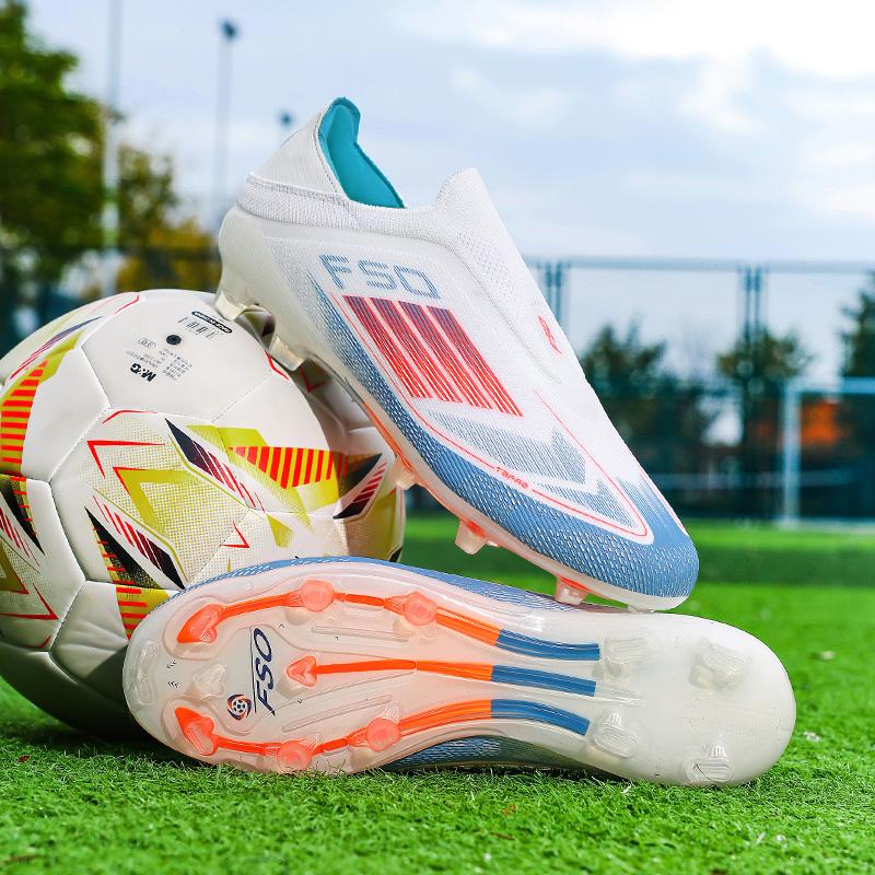 Herren Fußballschuhe Hallenschuhe Lange Stollen Spiel Futsal Fußballschuhe Training TF Ultraleicht Atmungsaktiv Nocken Dropshipping