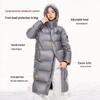 Camel Women's Mid-Length Hooded Down Puffer Jacket M25CR07105