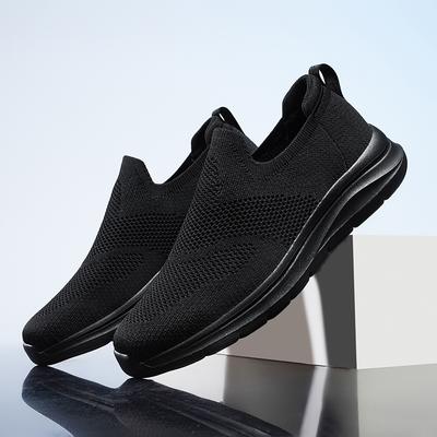 Large Size Lightweight Men's Mesh Shoes Breathable Soft Fly-woven Mesh Walking Shoes Jogging Trendy Men's Shoes
