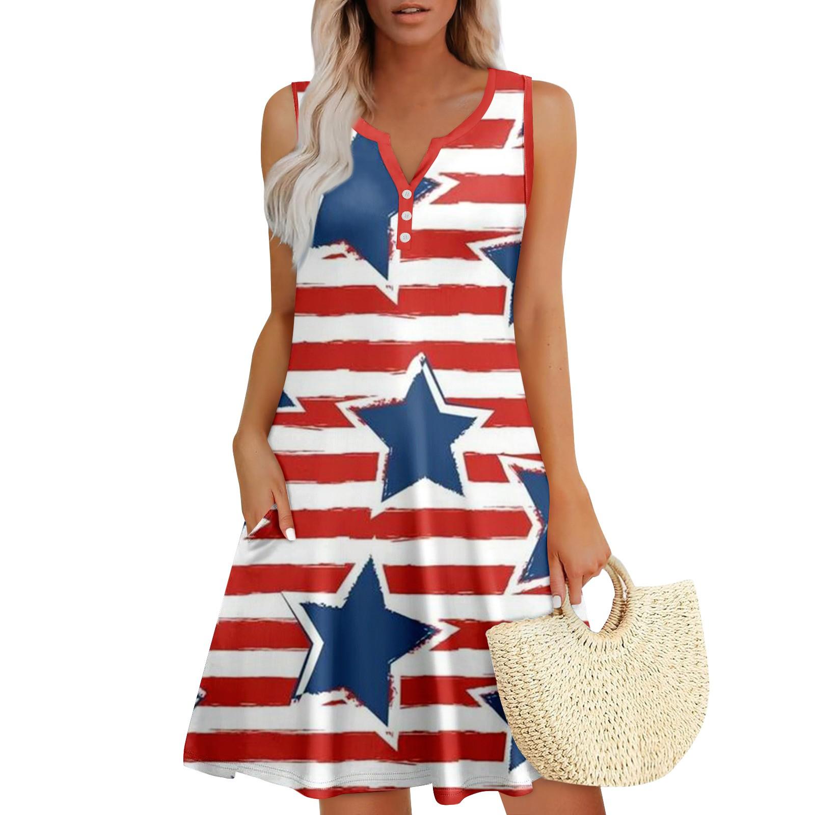 

Женские летние платья Свободные сарафаны без рукавов с V-образным вырезом Платье с карманами S белый