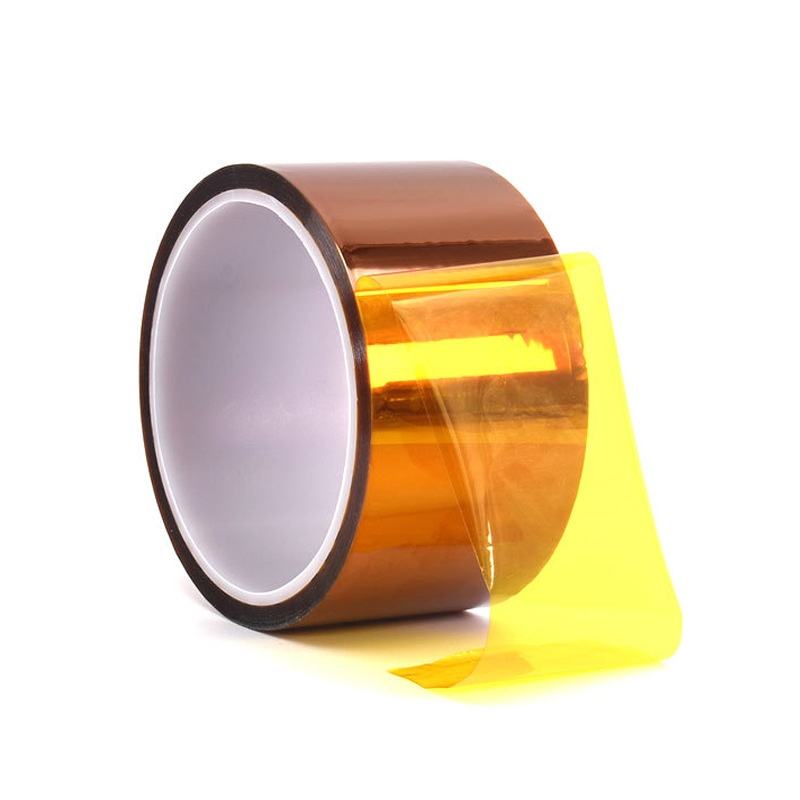 GOC 0.05mm Polyimide Single Sided Masking Tape with Pressure Sensitive Adhesive High Temp Reusable for Lashes Baking 2mm&33 m&0.05mm янтарь