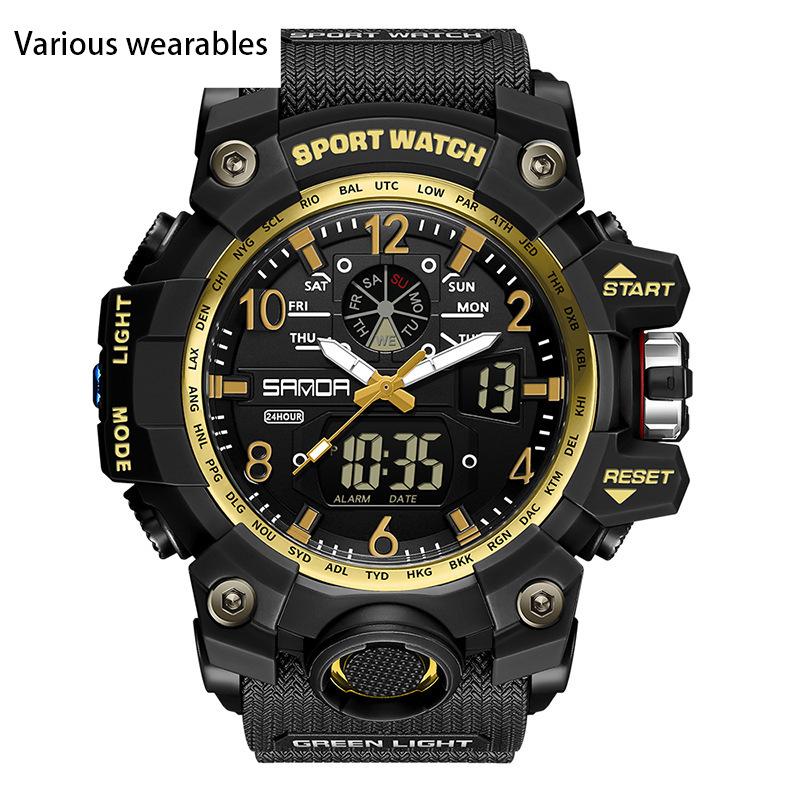 Electronic Watch New Youth Sports Trend Korean Version Electronic Watch Men's Creative Personality Watch