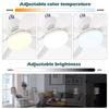 LED ceiling fan light E27 with remote control for dimming, suitable for living room, study, household use, 85-265V