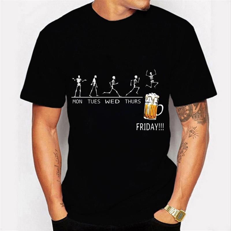 

Summer Men s 3D Printed T-shirt Beer Day Men s Short Sleeved T-shirt Unisex Style Outfit Shirt XXL