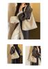 Korean Retro Large Capacity Woven Shoulder Tote - Women's Fashionable Versatile High-End Underarm Bag