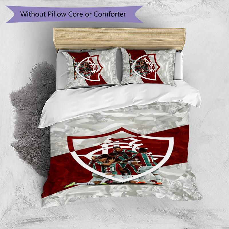 Fluminense FC Printed 3PCS Bedding Set Soft Breathable Duvet Cover Pillowcases Set Washable Bedroom Decor Home Gift