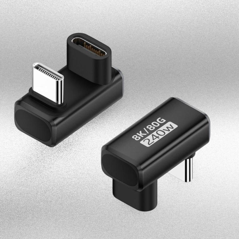 Aluminum USB4.0 Adapter For 8K60Hz Video Output And Multiple Device Compatibility 240W Power Delivery