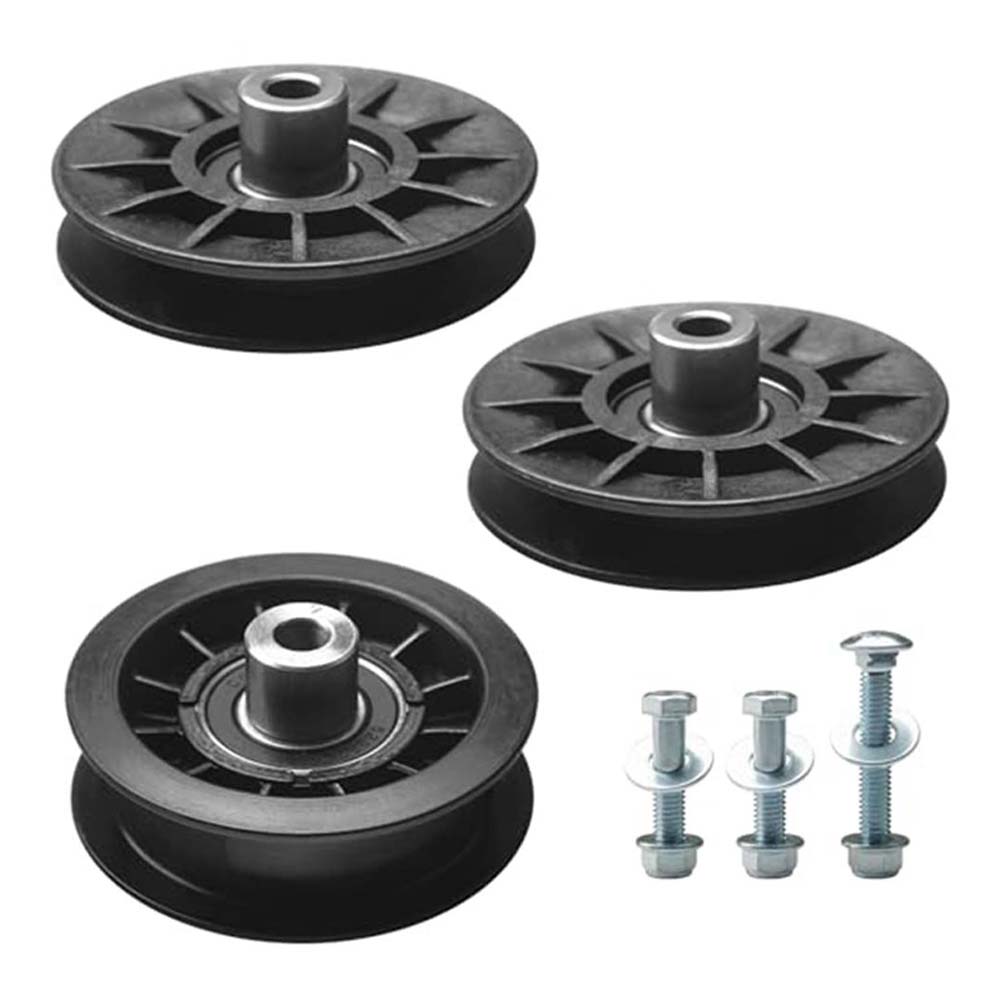 Ersatz-Umlenkrollen-Kit für Aufsitzmäher Enthält Rillenkugellager und Flachrollen Kompatibel mit PB19H42YT PB20H46LT und mehr