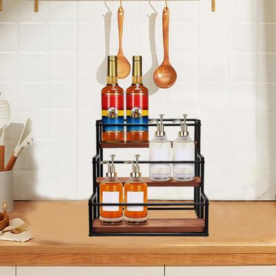 Yousheng 3-Tier Coffee Syrup Rack 12 Bottles Syrup Holder Heavy Duty Seasoning Wine Bottle Organizer Display Stand Countertop Storage Shelf Coffee Bar