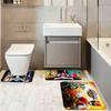 Film P-Power R-Rangers Floor Mat Pattern Printed Flannel Door Mat, Suitable For Bathroom, Living Room, Home Decoration
