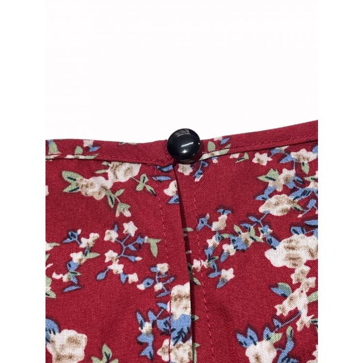 Women Summer Puff Sleeve High Waist Floral Midi Vacation Print Long Comfortable Lightweight High Recognition Elegant with Flattering Chic Dress