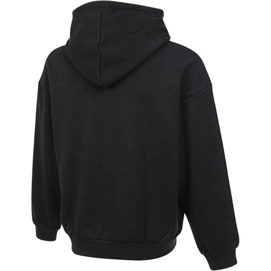 Adidas Originals 3S Striped Hoody Classic Three-Stripes Design Soft Loose Long Sleeve Pullover Daily Casual Tops Men Black KG3903