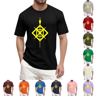 Stylish And Casual Men's Round-neck Loose-fitting Short-sleeved Top.