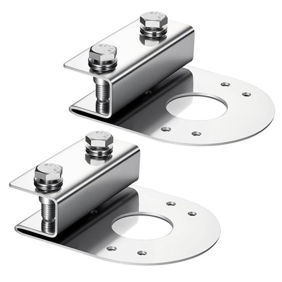 

2 шт. Нижний кронштейн для лампы арбуза Зажимной кронштейн из нержавеющей стали для установки без сверления Антикоррозийный кронштейн для ламп для полуприцепов фургонов 2pcs