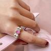 VVV [Silver 925] Pink Cubic Cutie Ring