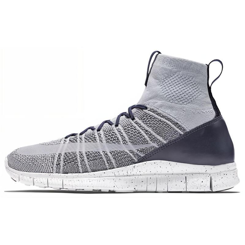 Nike Free Mercurial Superfly Flyknit 'Pure Platinum' Sneakers 805554-001