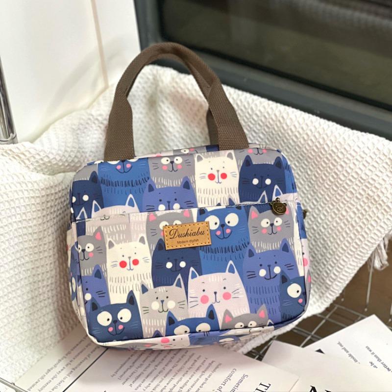 New waterproof, oil-proof and thermal insulation portable lunch box bag, commuter lunch bag, bento bag, mommy bag, student bowl bag.