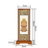 Oda Kobo Standing Hanging Scroll for Buddhist Altars, Modern Stand, 20cm Tall (Shingon Sect, Walnut Color)