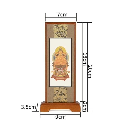 Oda Kobo Standing Hanging Scroll for Buddhist Altars, Modern Stand, 20cm Tall (Shingon Sect, Walnut Color)