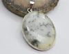 925 Sterling Silver Necklace Handmade Natural Dendrite Opal Gemstone Pendant