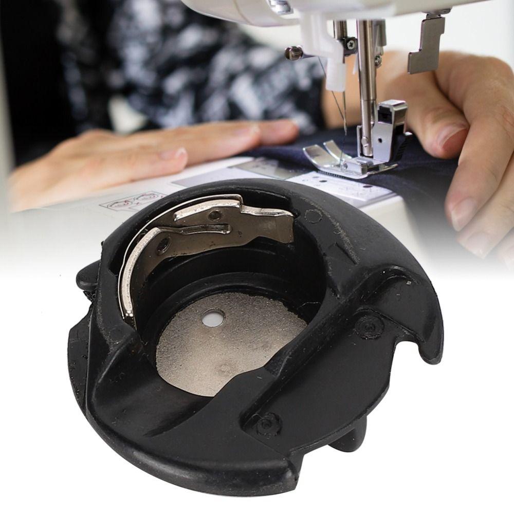 Multifunctional Bobbin Cover Black Plastic, Iron Hook Bobbin Case Rotating Hook Rotating Bobbin Case Sewing Machine Accessory
