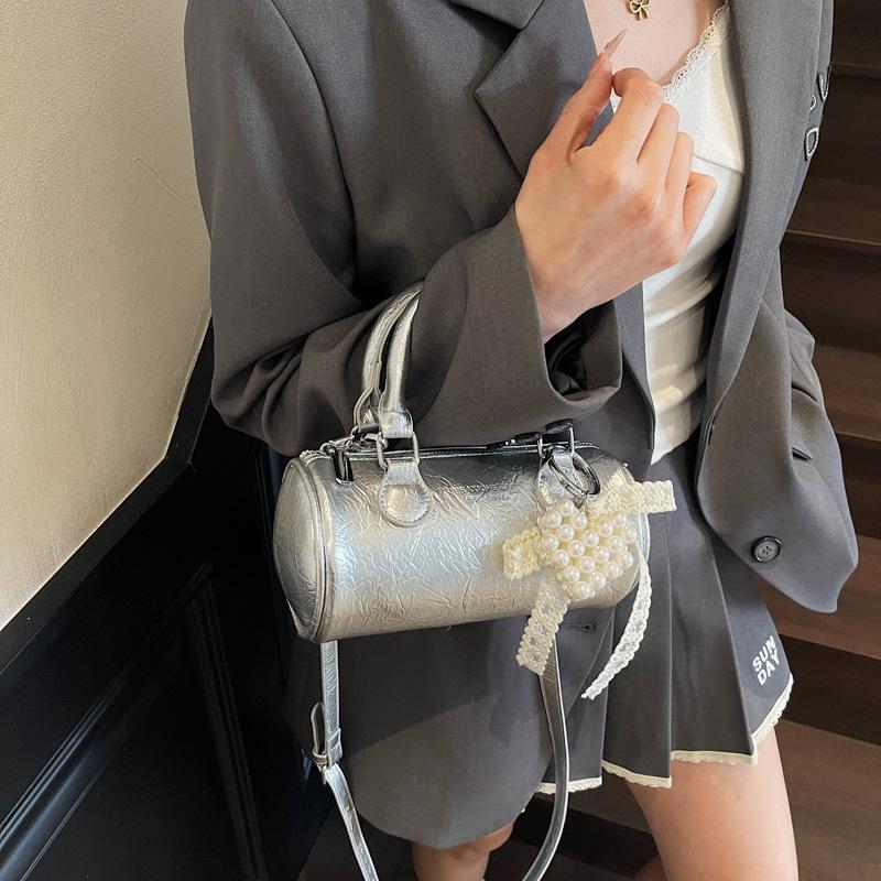 Popular Retro Small Bag Women's 2025 New Spring and Summer Versatile Messenger Bag Handbag Cylinder Bag