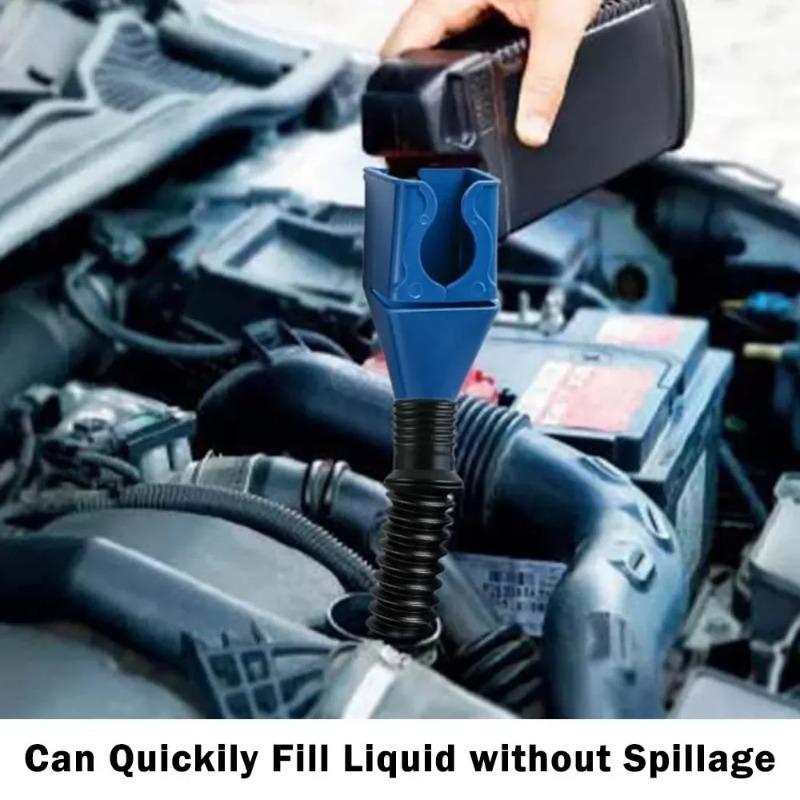 1/3Pcs Motorcycle Refueling Funnel Telescopic Car Engine Oil Gasoline Filter Transfer Foldable Plastic Funnels Auto Accessories