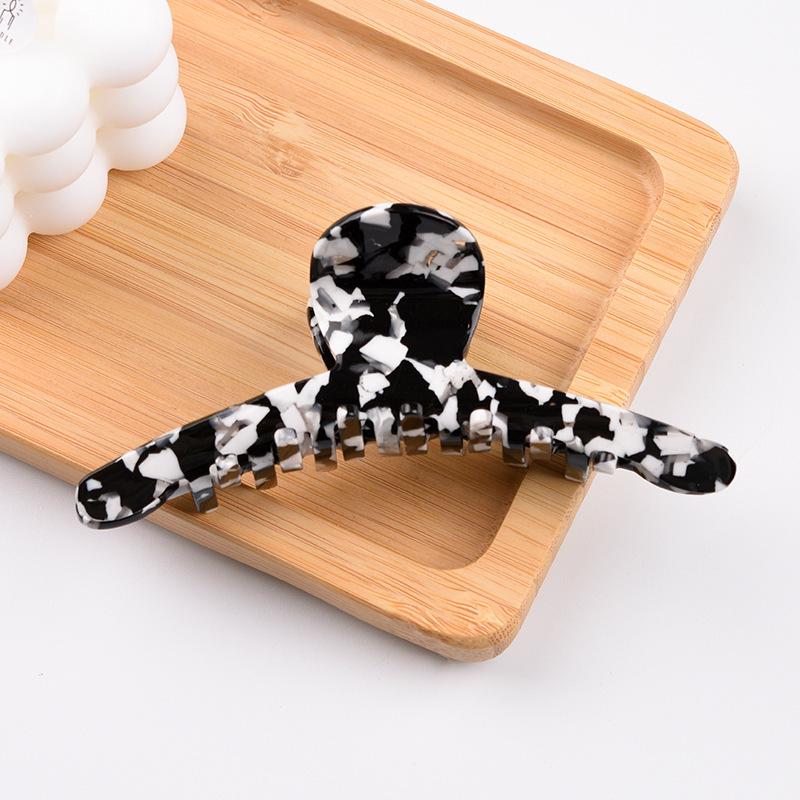 Elegant Multi-Color Acetate Hair Clip - Jelly Shark Grip for Women
