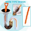 1-10PC Sewer Unclogger Bathroom Hair Sewer Sink Clean Pipe Dredging Shower Remover Household Cleanser Drainage Unblocking Tools
