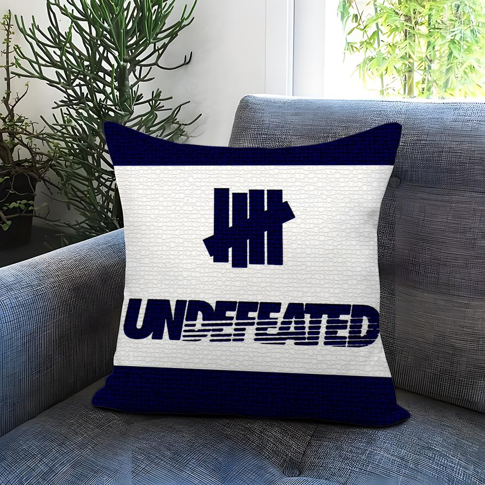 U-Undefeated Trend Cushion Cover Comfortable Reversible Pillow Cover Ideal for Car Sofa Bedroom & Beyond