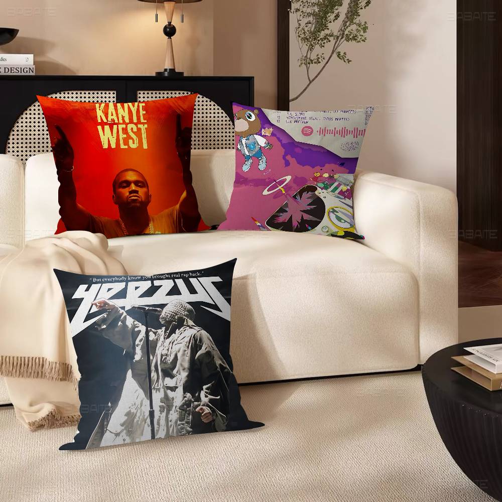 Classic Rapper K-Kanye W-West Y-Ye Cushion Cover Decorative Pillow Sofa Home Decor Case Pillow Cases