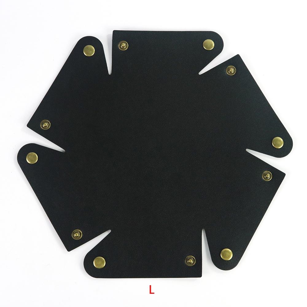 Dice Mat Tray Rolling Mat PU Leather Folding Dice Bag Dice Holder Dice Table Game Accessories