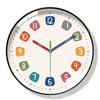 Children's Wall Clock 11-inch Early Education Learning Clock Classroom Digital Clock Living Room Home Silent Wall Clock No Punching Wall Clock