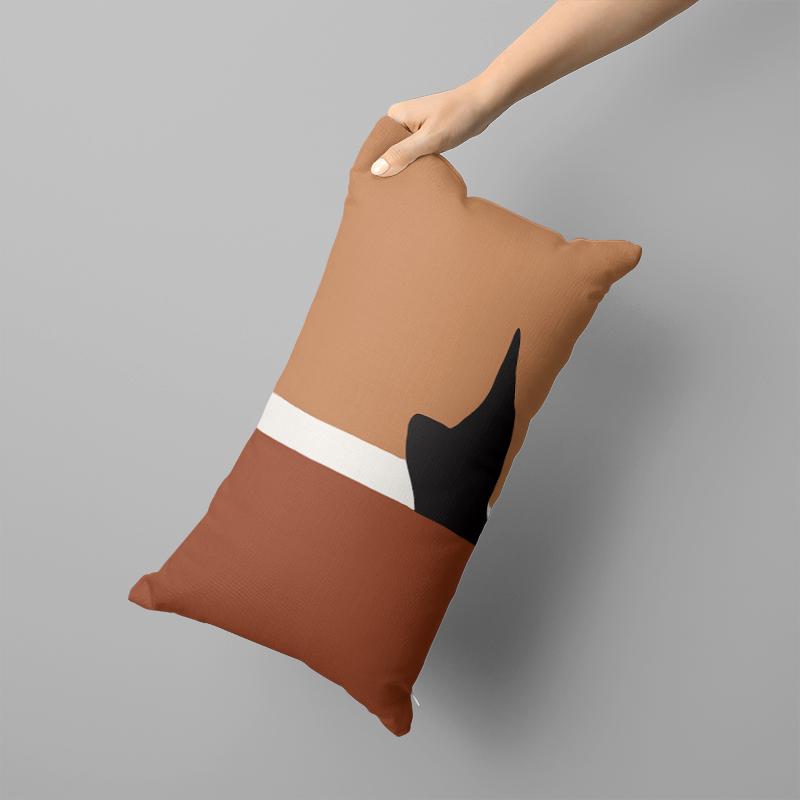 Brown Pattern Long Pillowcase 50x70 Room Sofa Nap Long Hug Pillowcase 40x60cm Home Decoration