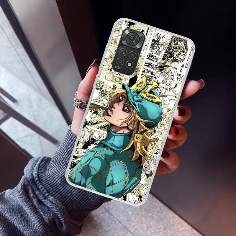 JoJo Adventure Dio Diego Brando Phone Case For Xiaomi Redmi Note 10 11 12 13 14 15 Pro Plus 11S 12S 14S 11T 11E 10S Soft TPU Bac