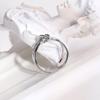 925 Sterling Silver Knotted Minimalist Ring - Cold Aesthetic, Personalized and Fashionable.