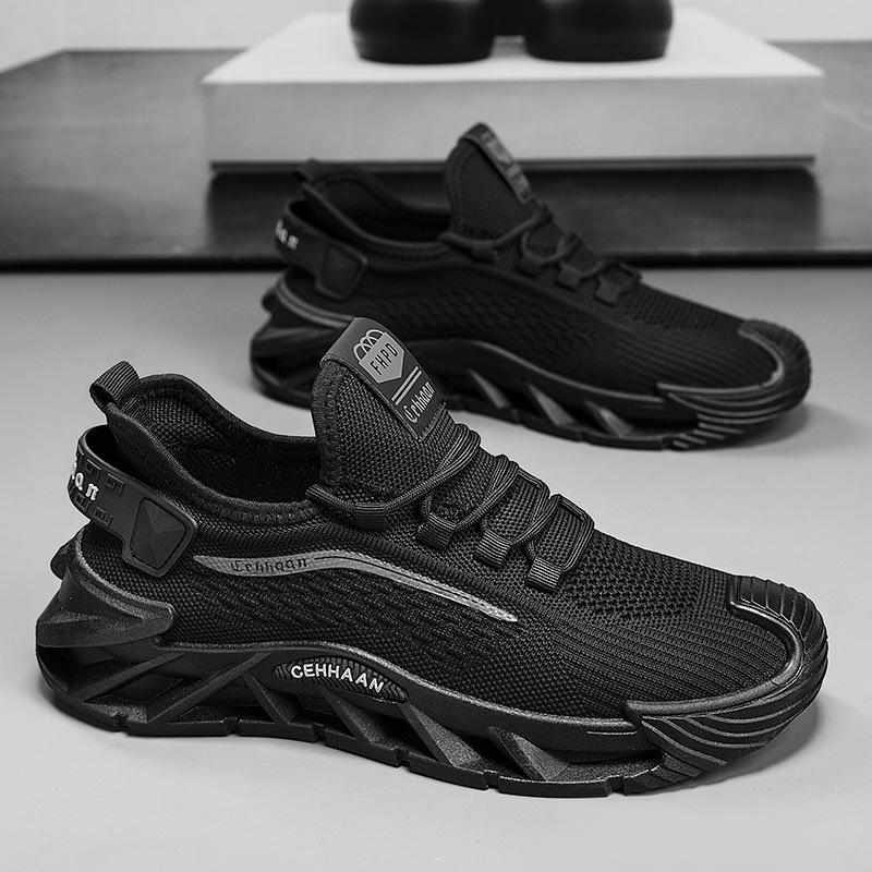 European Station Men's Shoes Live Summer Mesh Casual Sneakers Tide Teen Students Versatile Breathable Running Shoes