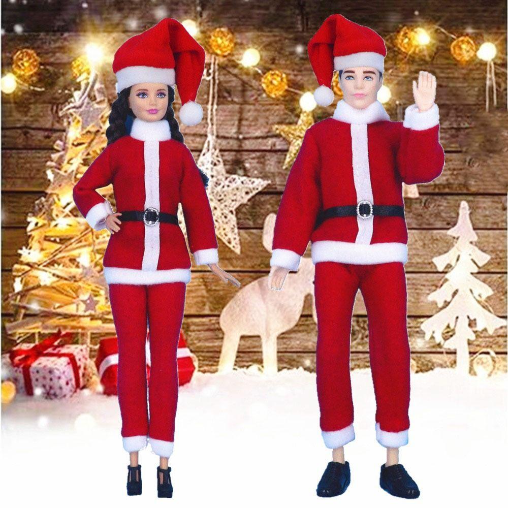 11.8inch Doll Christmas Dress Christmas Elfs Series Christmas Doll Clothes  Kids Toy Gift