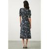 Dorothy Perkins Womens/Ladies Ditsy Print Shirred Cuff Petite Midi Dress